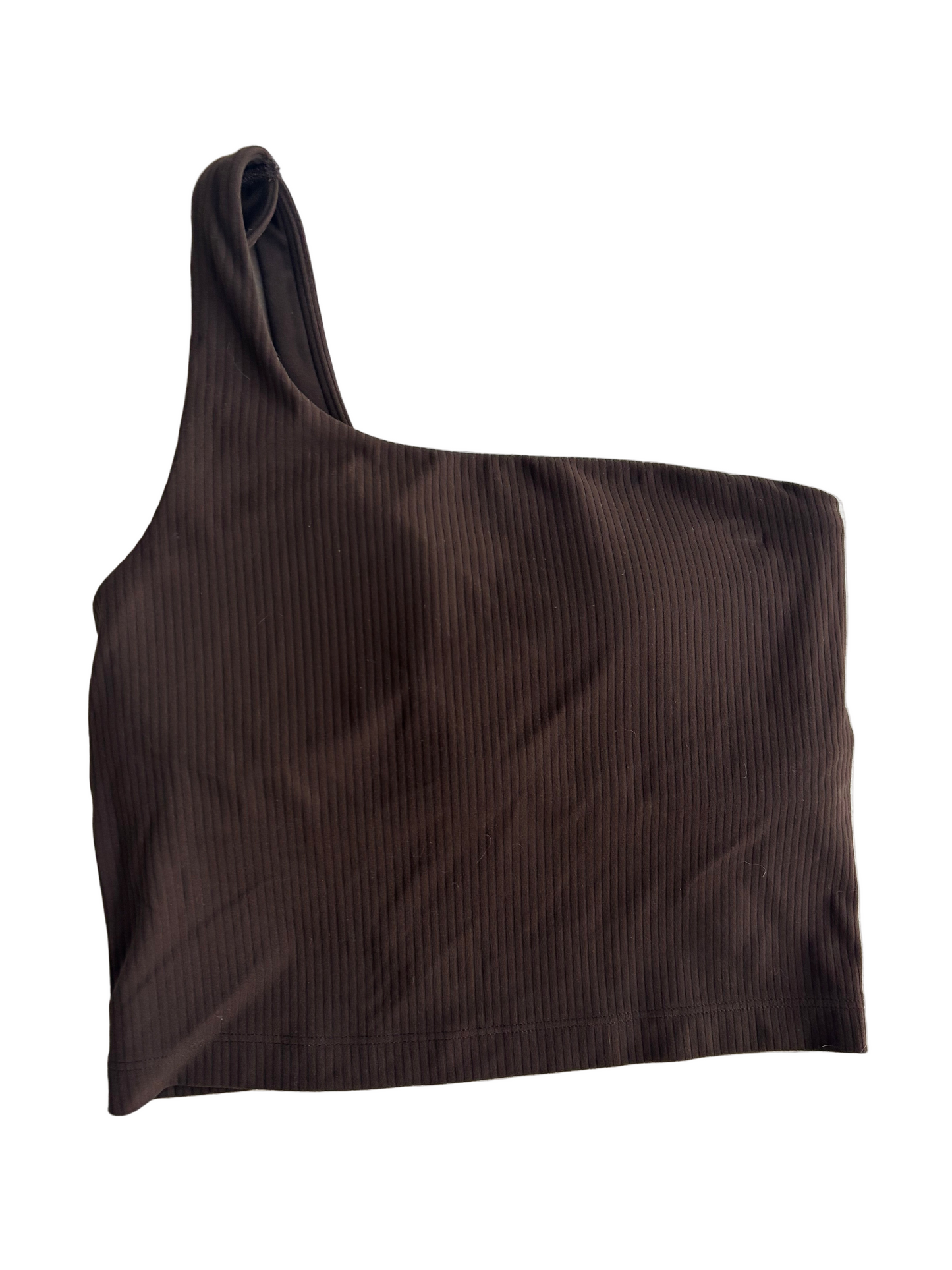 Ribbed Nulu Asymmetrical Tank Top