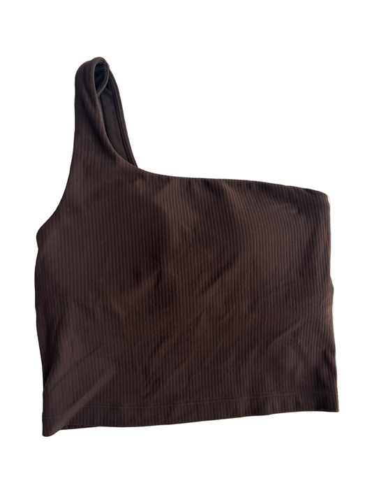 Ribbed Nulu Asymmetrical Tank Top