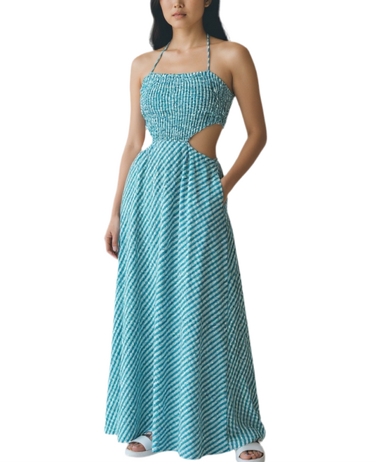 Saylor Nela Gingham Maxi Dress