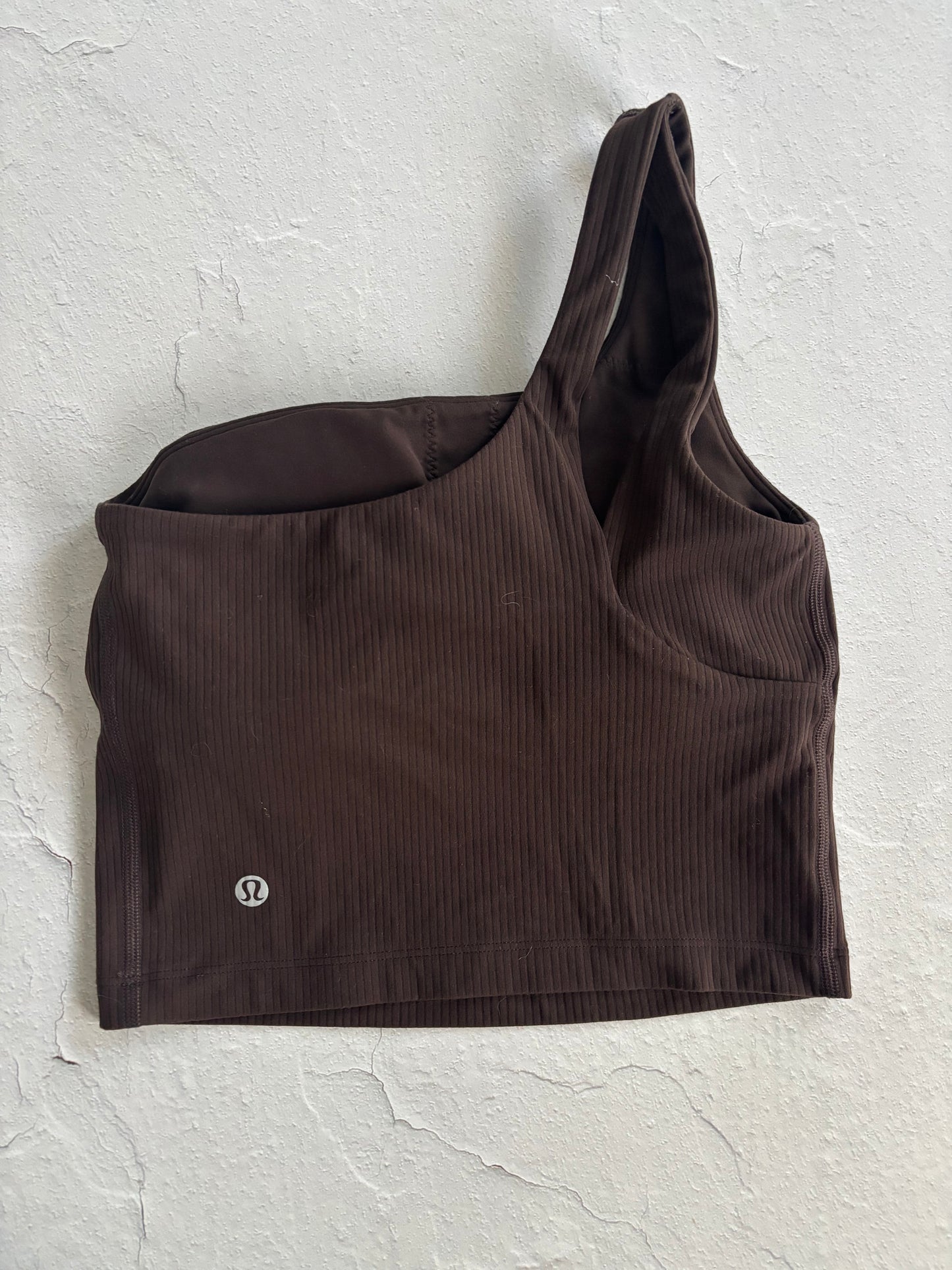 Ribbed Nulu Asymmetrical Tank Top
