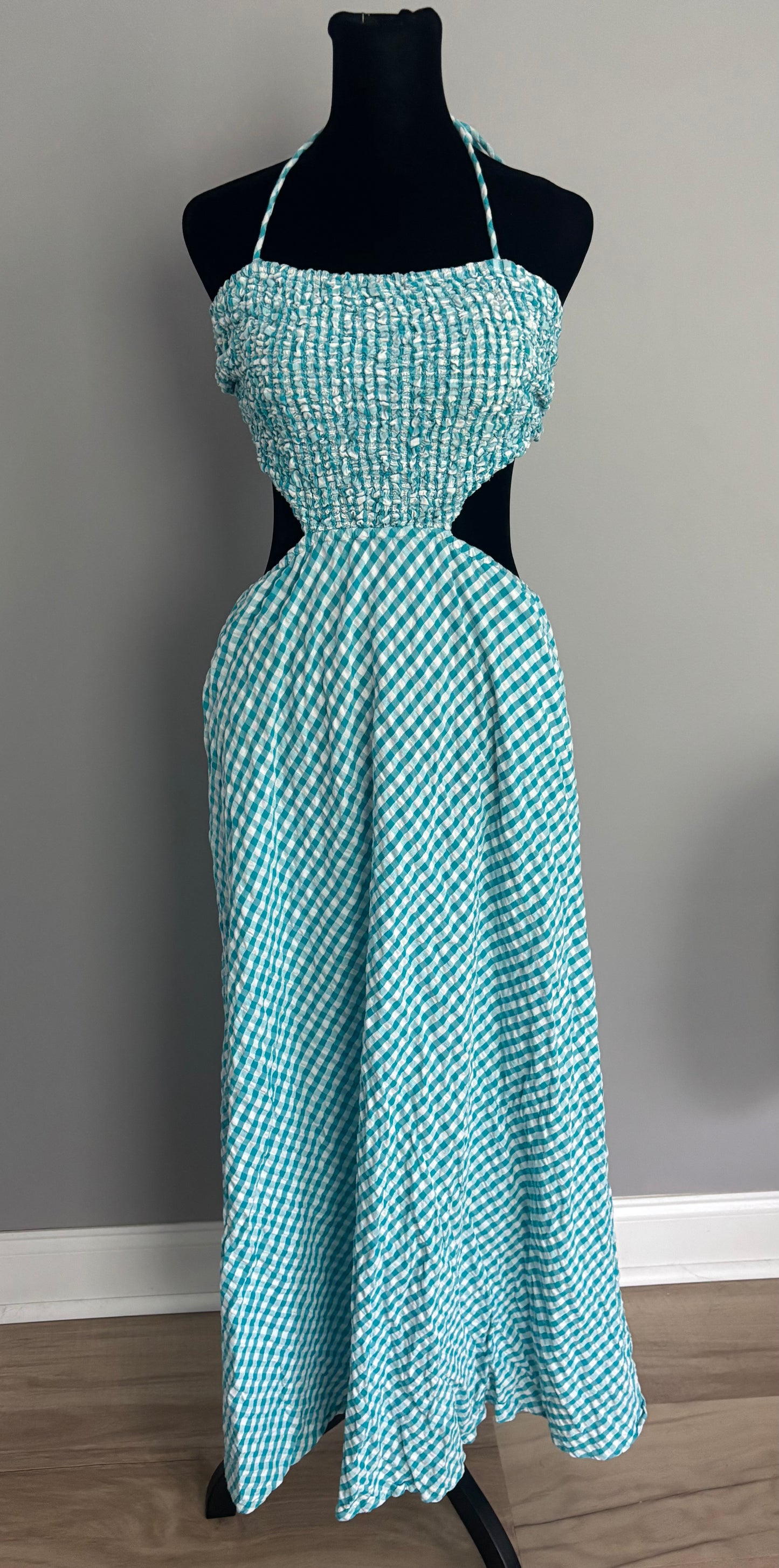 Saylor Nela Gingham Maxi Dress