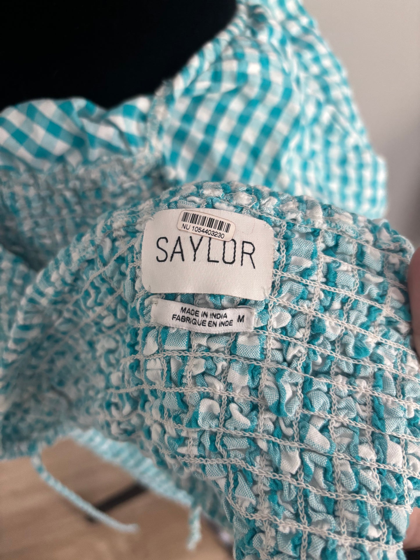 Saylor Nela Gingham Maxi Dress