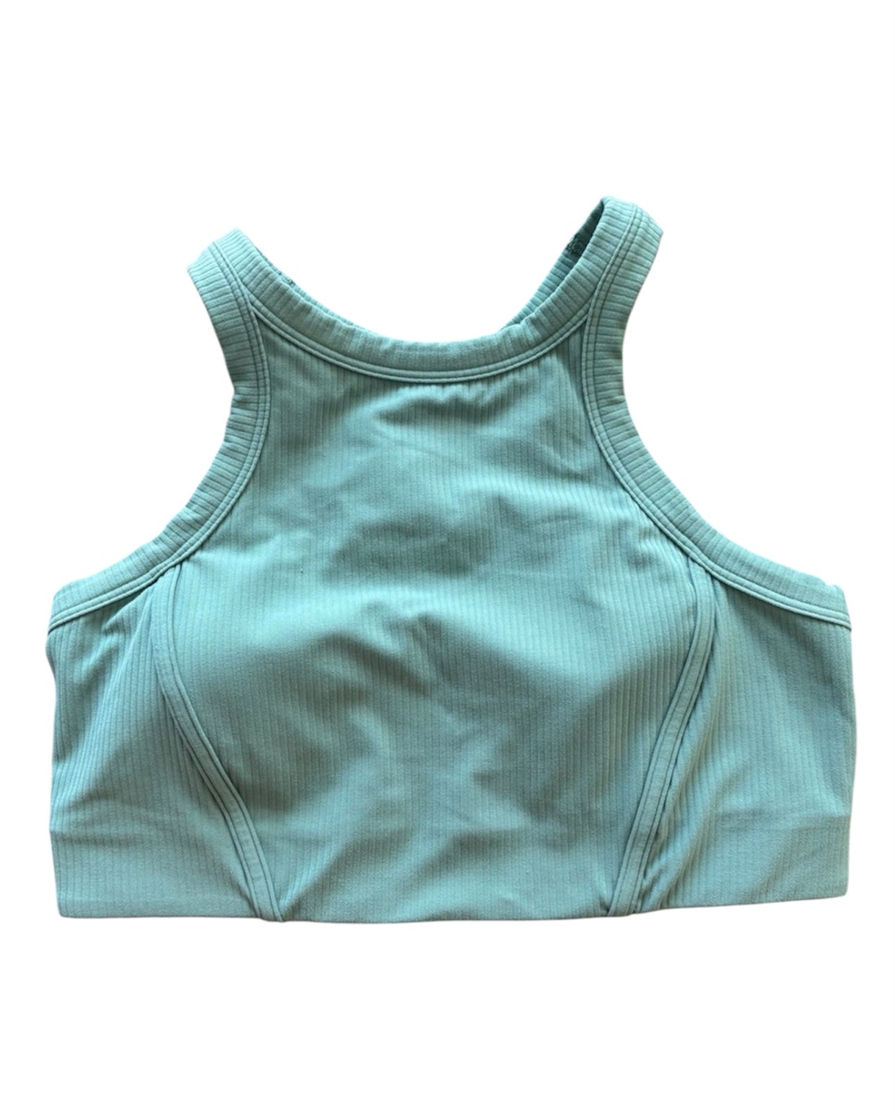 Ribbed Nulu High Neck Yoga Tank