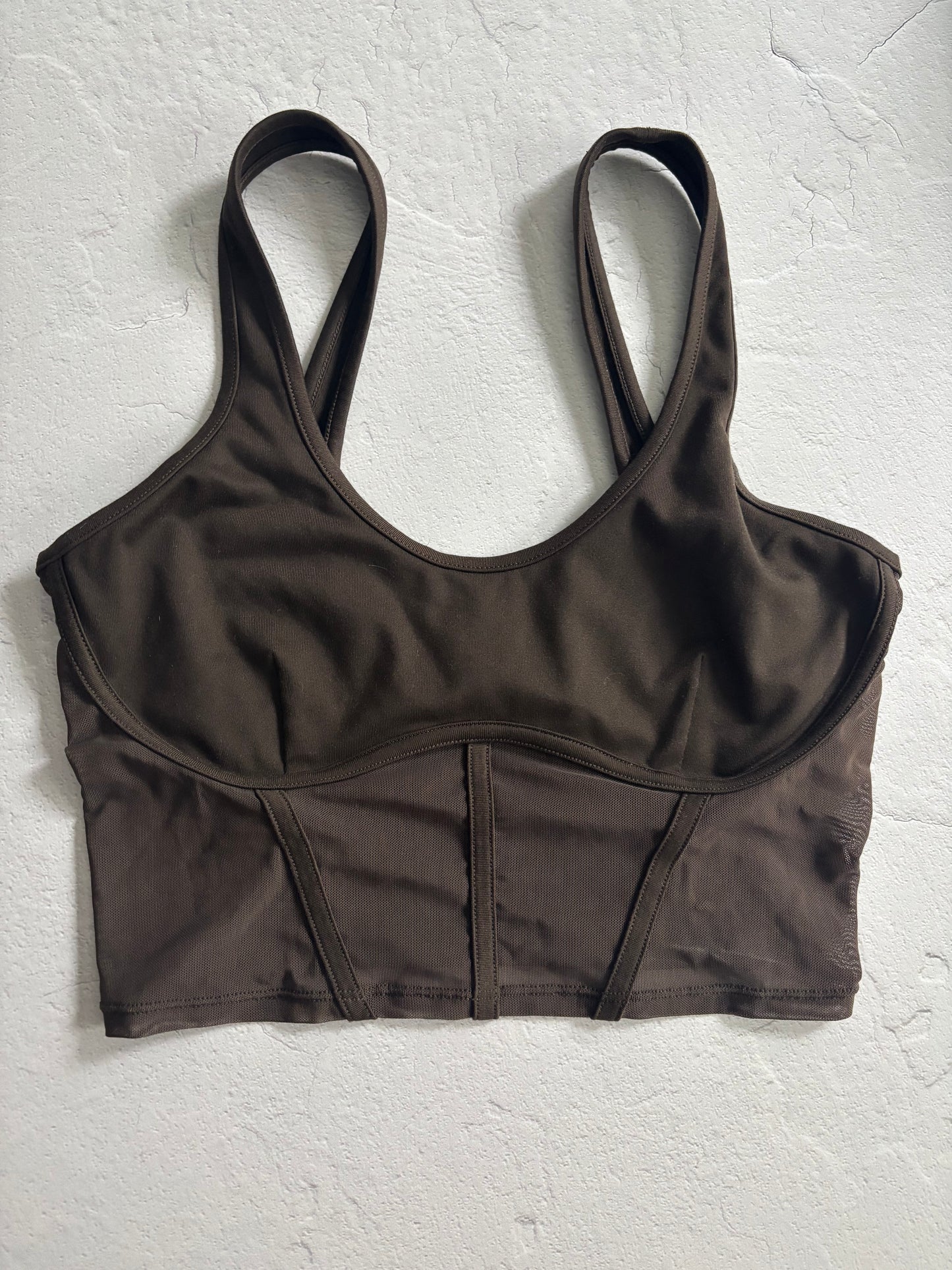 Alo Airbrush Mesh Corset Tank