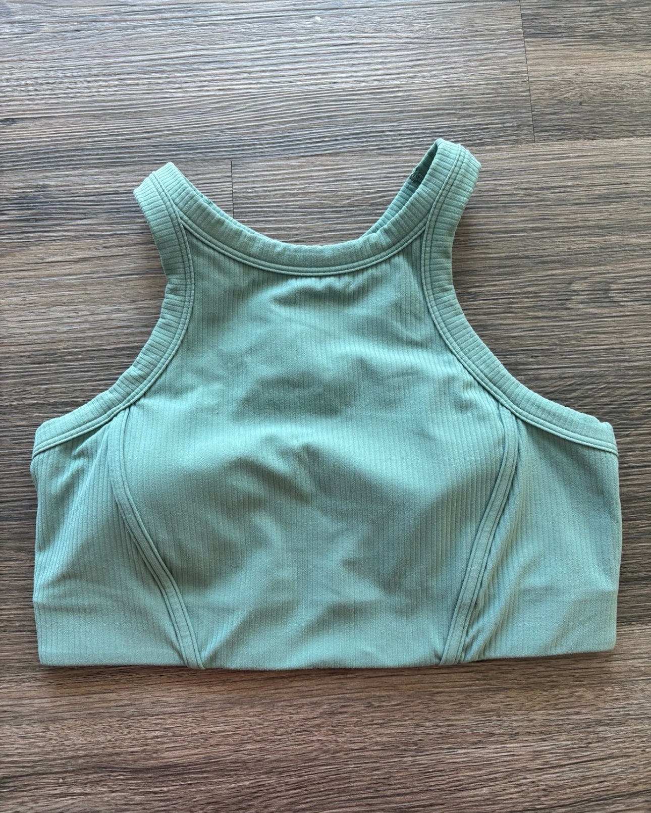 Ribbed Nulu High Neck Yoga Tank